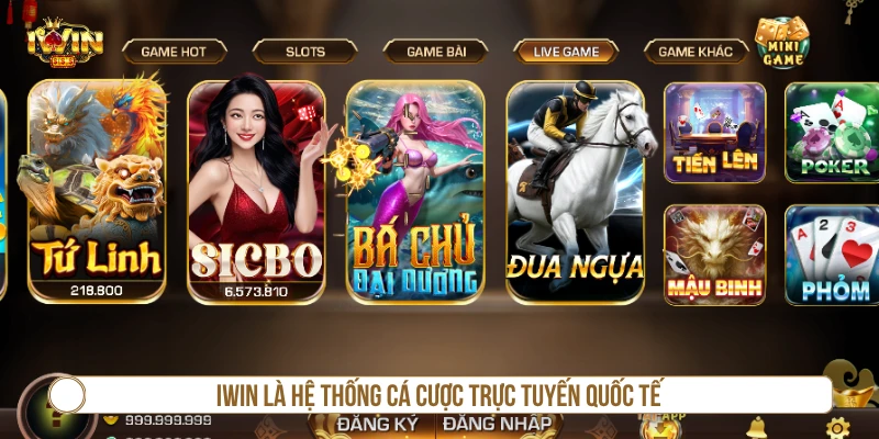 IWIN là hệ thống cá cược trực tuyến quốc tế 